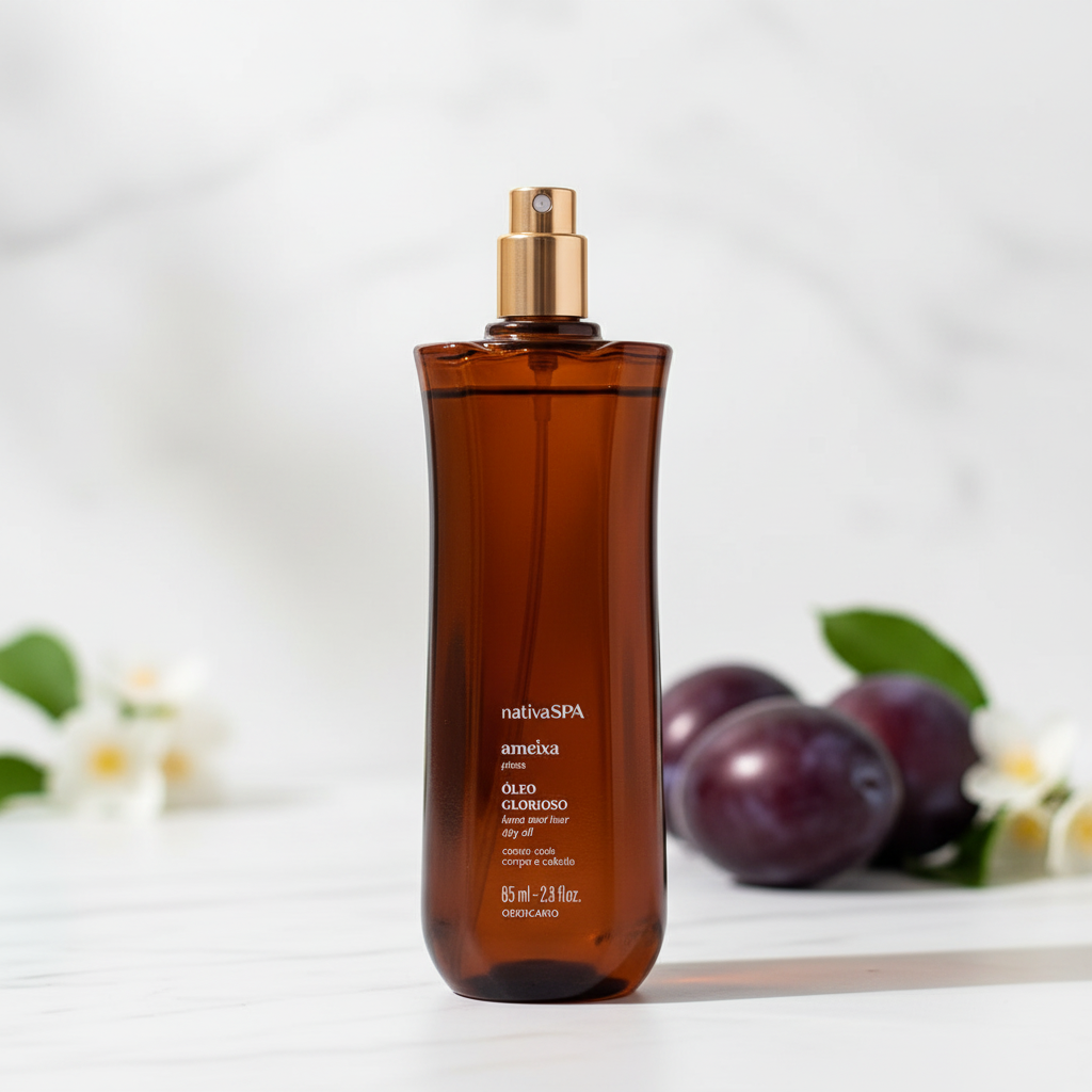 Óleo Glorioso Nativa SPA Ameixa - Ambiente spa minimalista