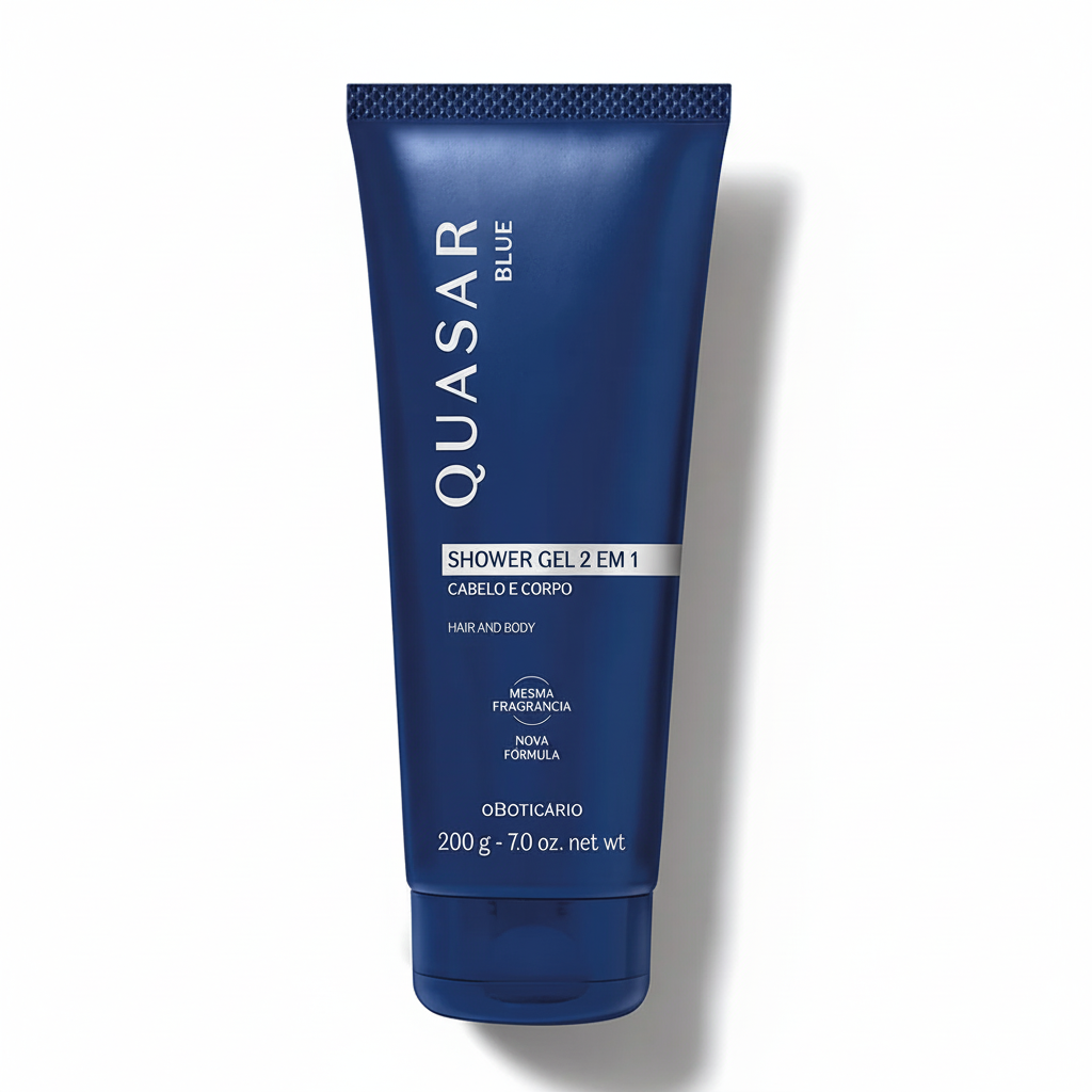 Détails du tube Quasar Blue Shower Gel 2 em 1