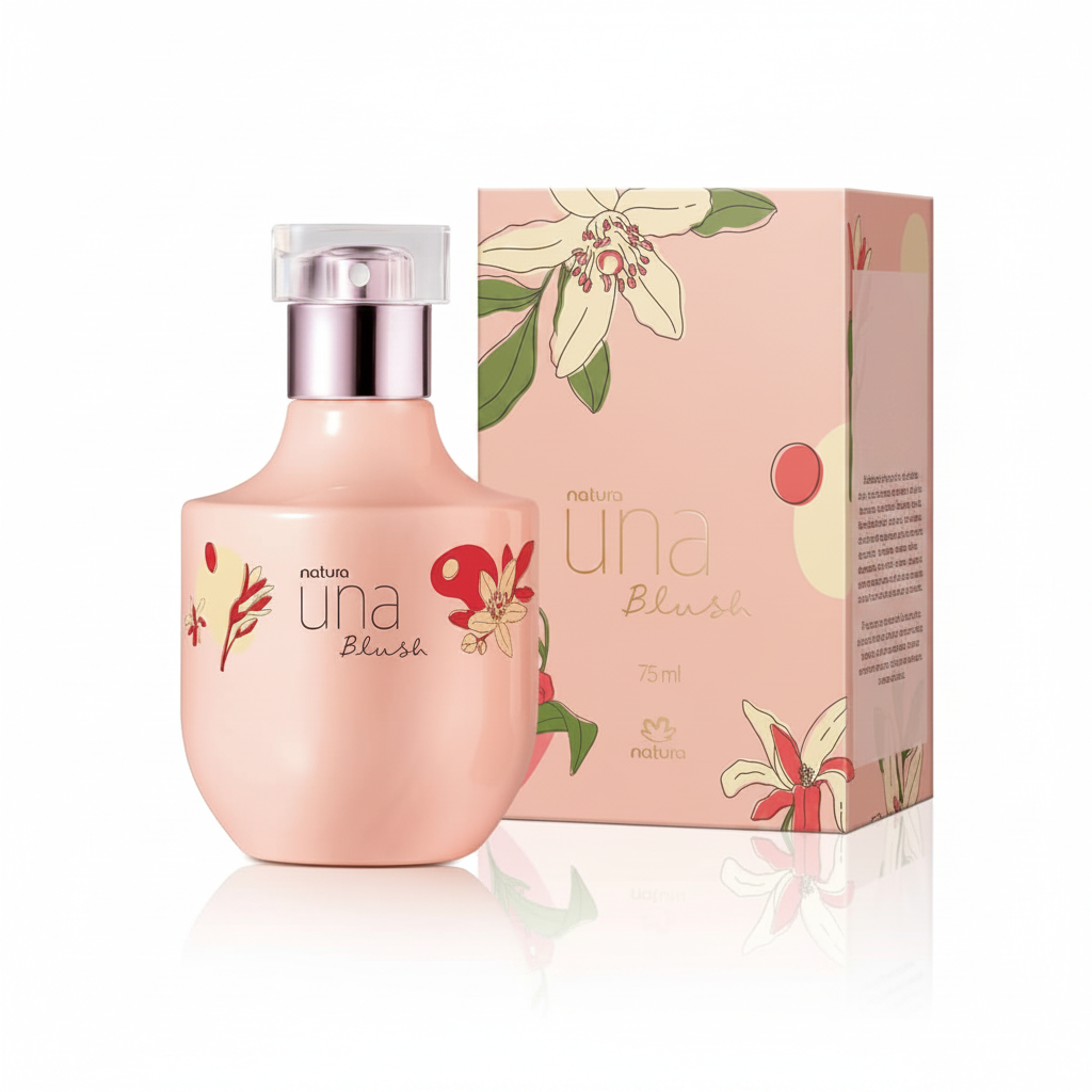 Una Blush 75ml Deo Parfum - fundo branco com caixa