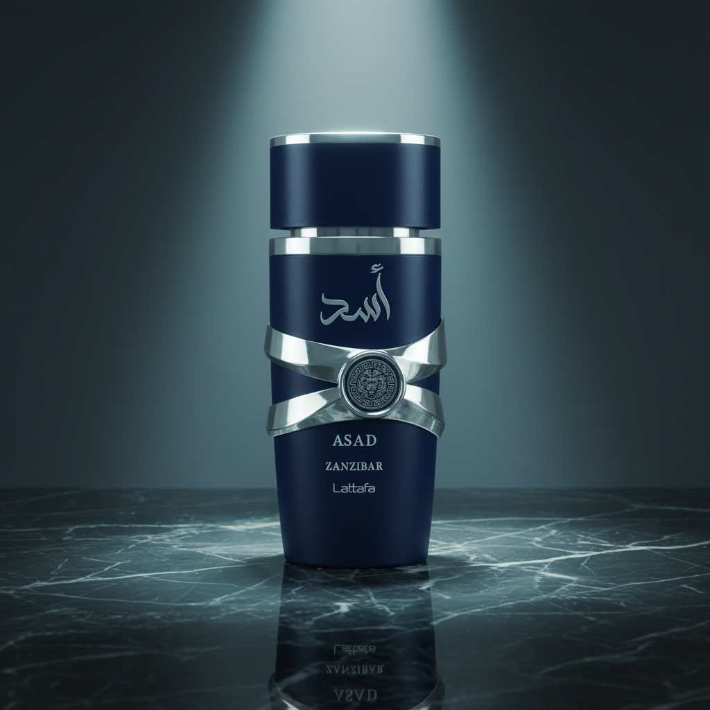 Lattafa Asad Zanzibar 100ml — mármore escuro