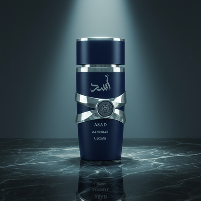 Lattafa Asad Zanzibar 100ml — mármore escuro