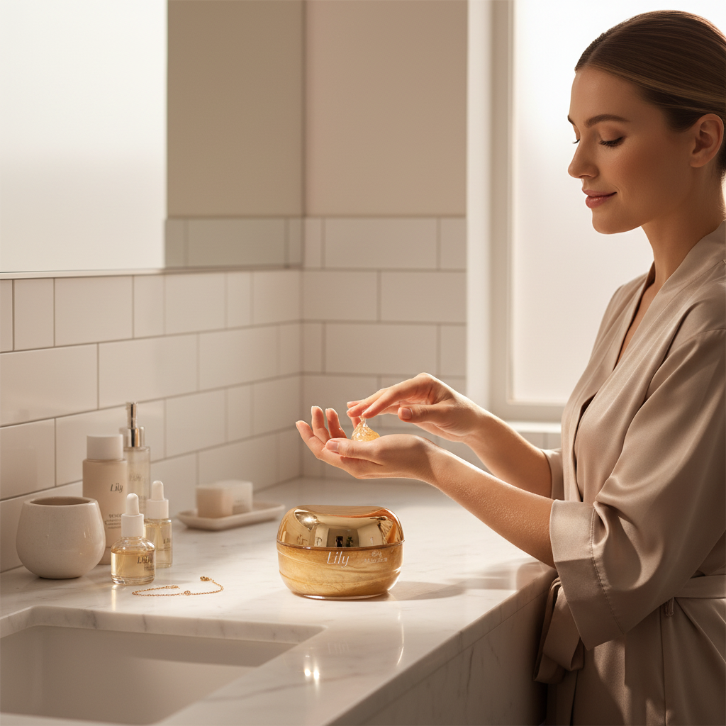 Gelée Illuminatrice Lily Glow - Uso Natural