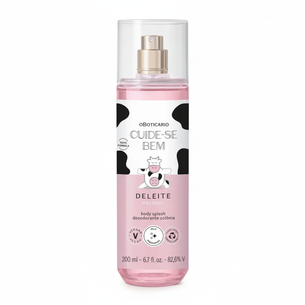 Body Splash Cuide-Se Bem Deleite 200ml - Fundo Branco