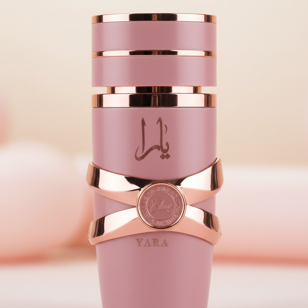 Détail du bouchon et design élégant du Lattafa Yara Elixir