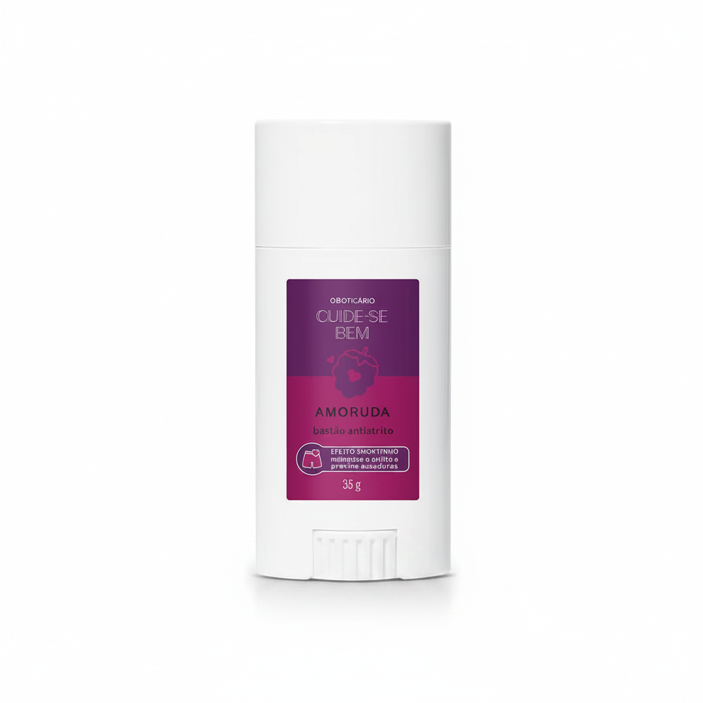 Stick Antifricção Cuide-se Bem Amoruda 35g - fundo branco