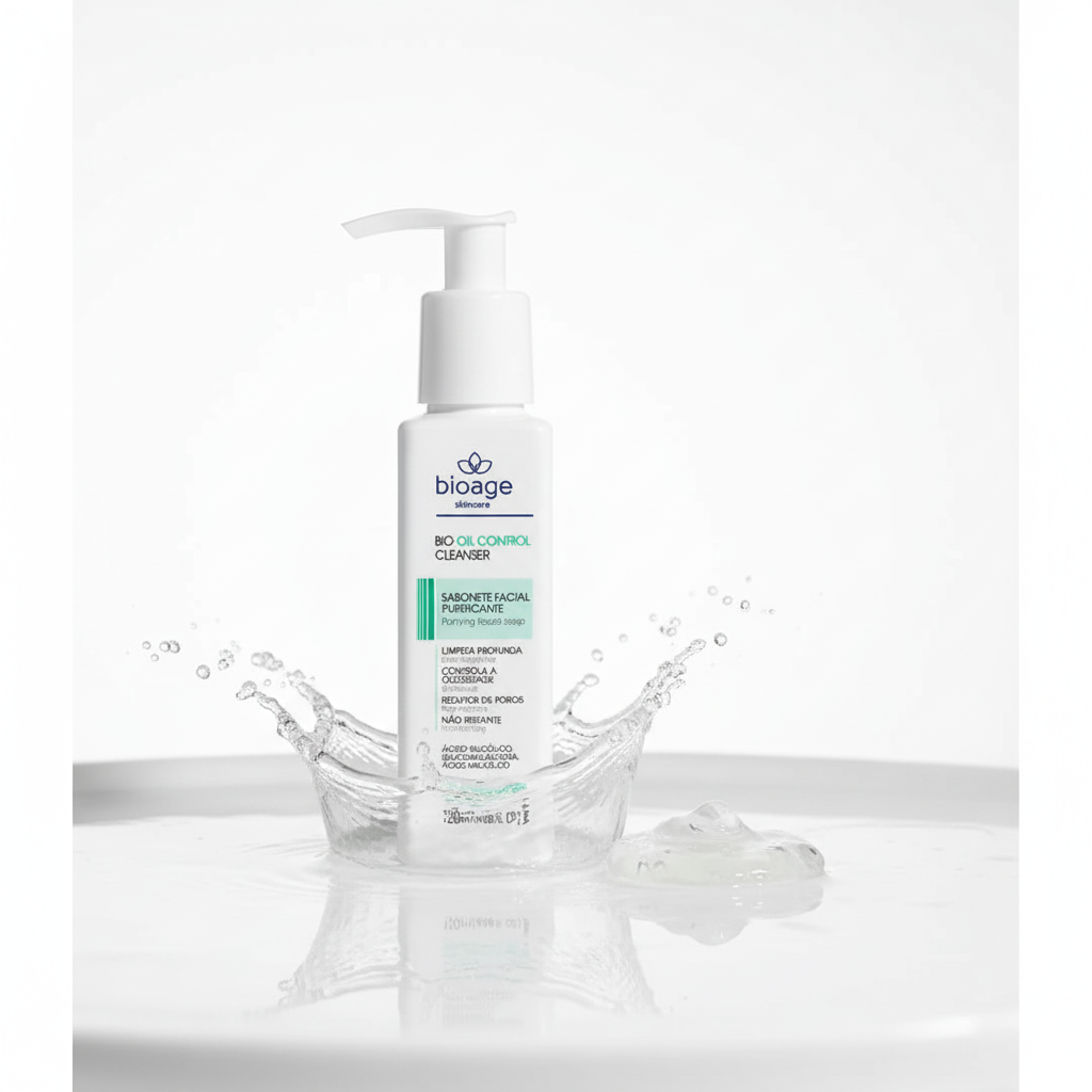 Textura gel do Sabonete Facial Purificante Bioage com água