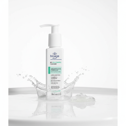 Textura gel do Sabonete Facial Purificante Bioage com água