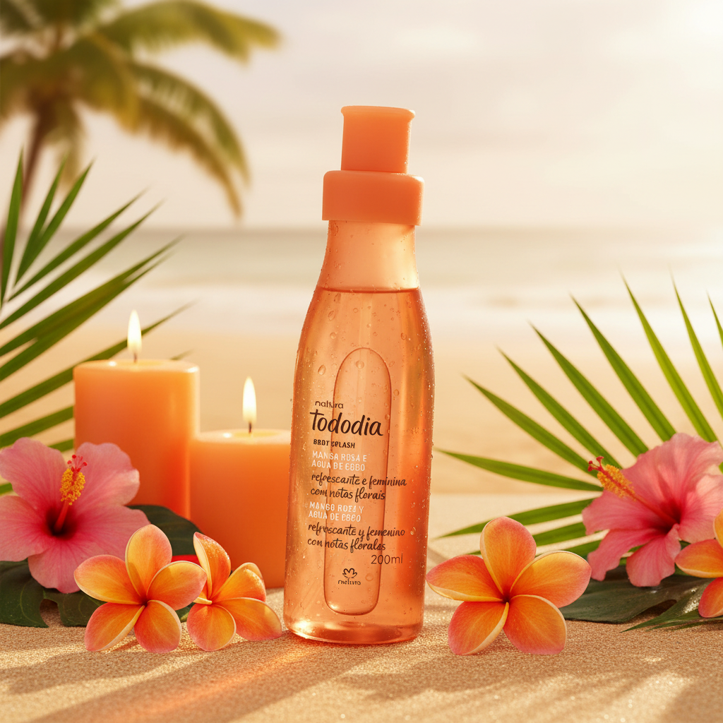 Body Splash Tododia Mango Rosa y Agua de Coco - Composição Vanity