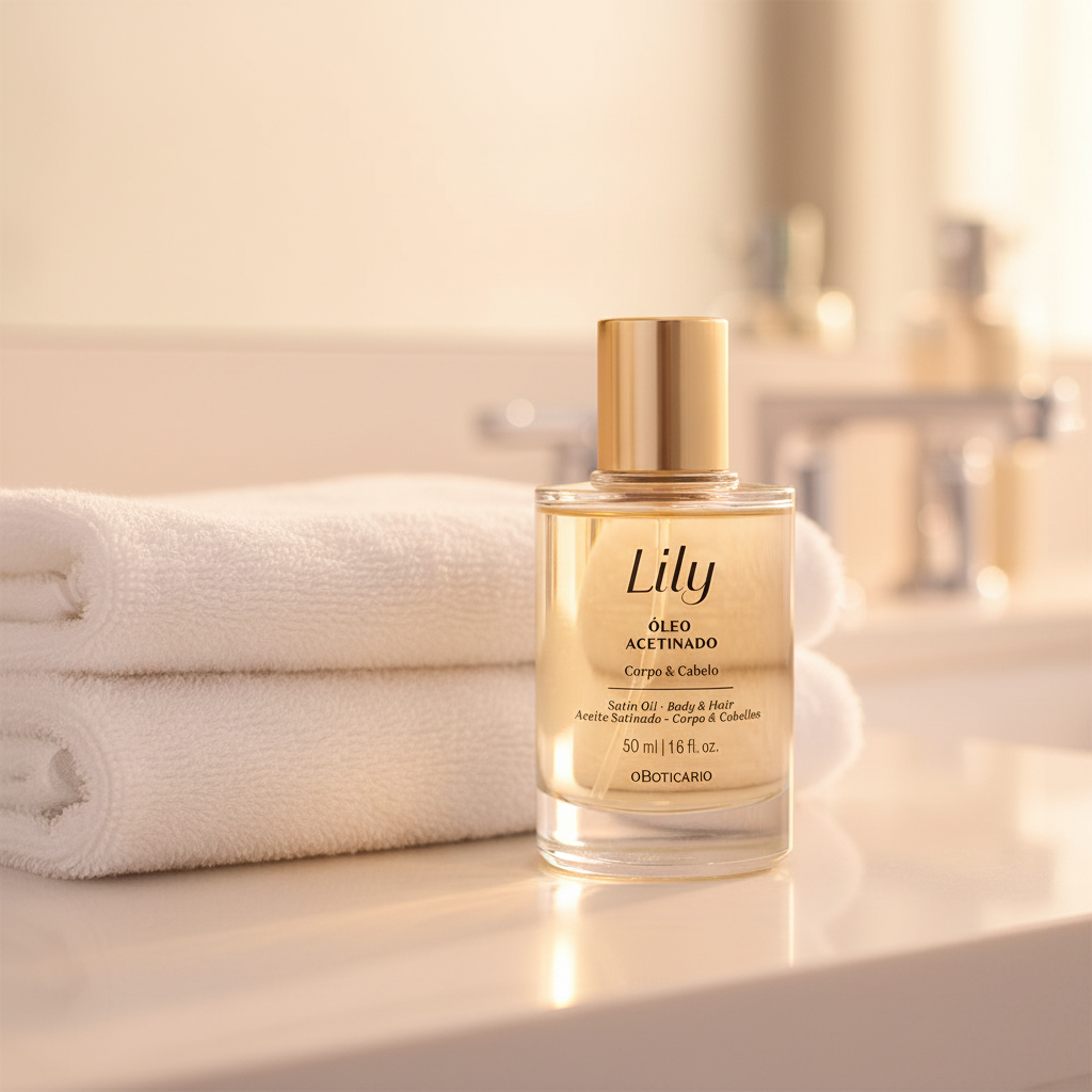 Óleo Acetinado Lily 50ml - lifestyle banheiro