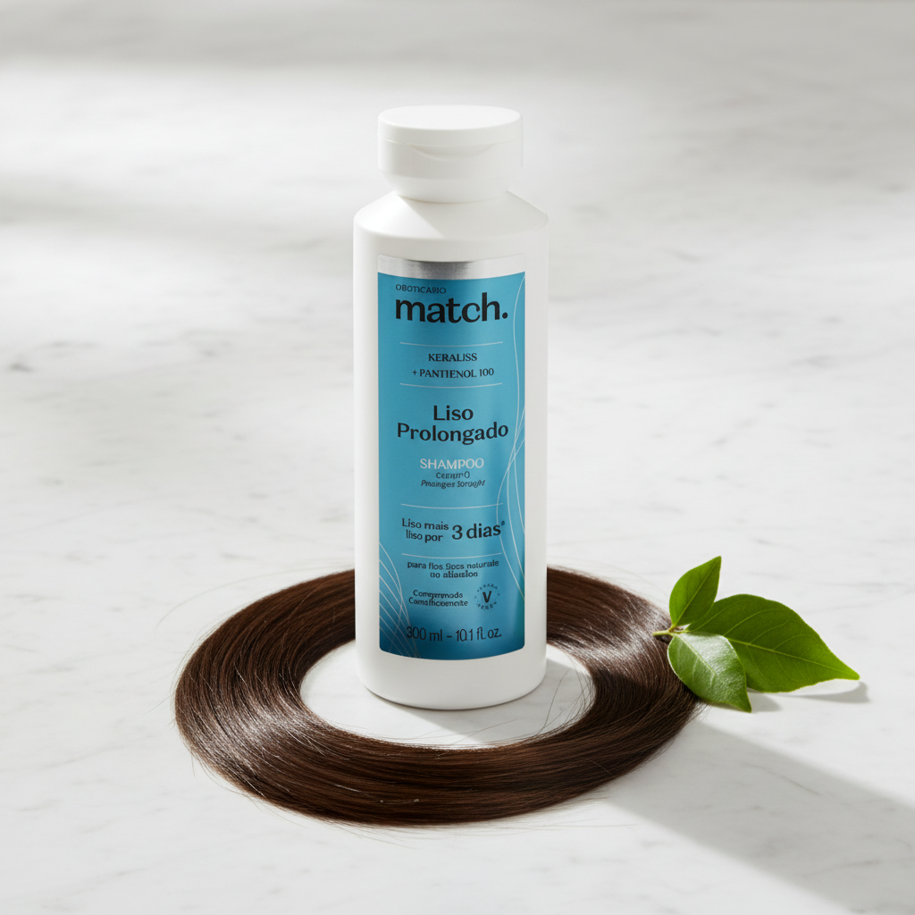 Shampoo Match Liso Prolongado 300ml - lifestyle mármore
