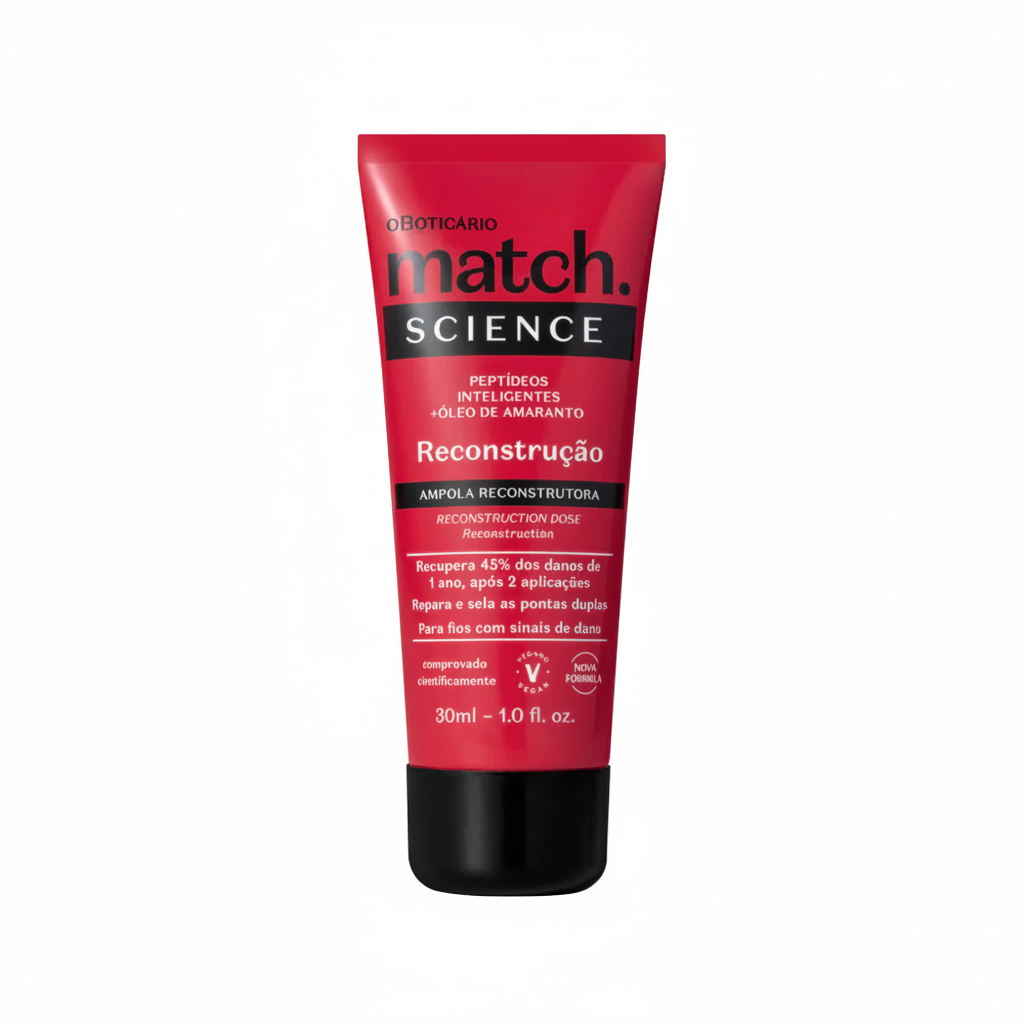 Ampoule Capillaire Match Science Reconstruction 30 ml - Fundo Branco