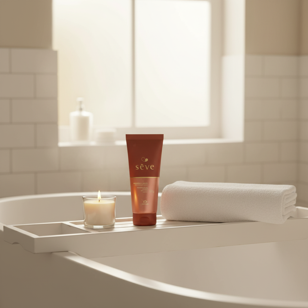 Sabonete Gel Sève Amêndoas e Canela - banheira spa