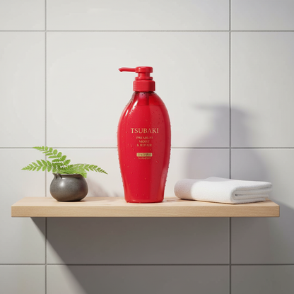 Shiseido Tsubaki Premium Shampoo 450ml - Prateleira Chuveiro
