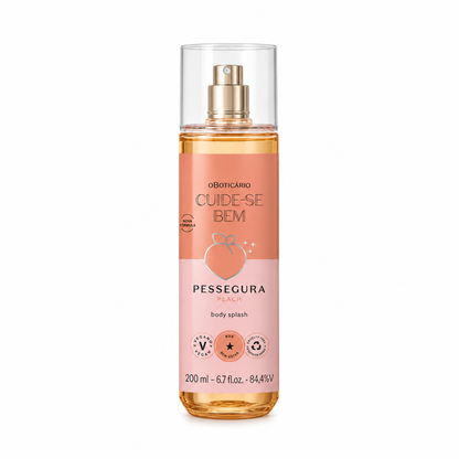 Body splash Pessegura em fundo branco