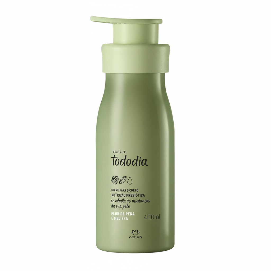 Creme Nutritivo Tododia Flor de Pera e Melissa 400ml - fundo branco
