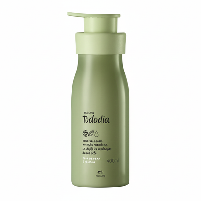 Creme Nutritivo Tododia Flor de Pera e Melissa 400ml - fundo branco