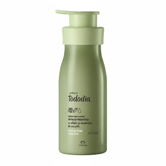 Creme Nutritivo Tododia Flor de Pera e Melissa 400ml - fundo branco