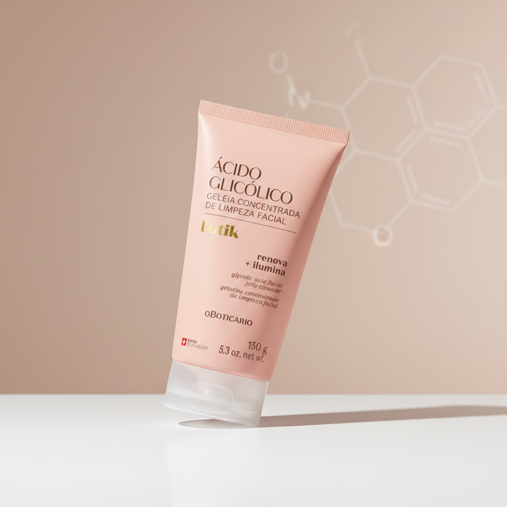 Ácido Glicólico Geleia Concentrada de Limpeza Facial - Lifestyle nude quente