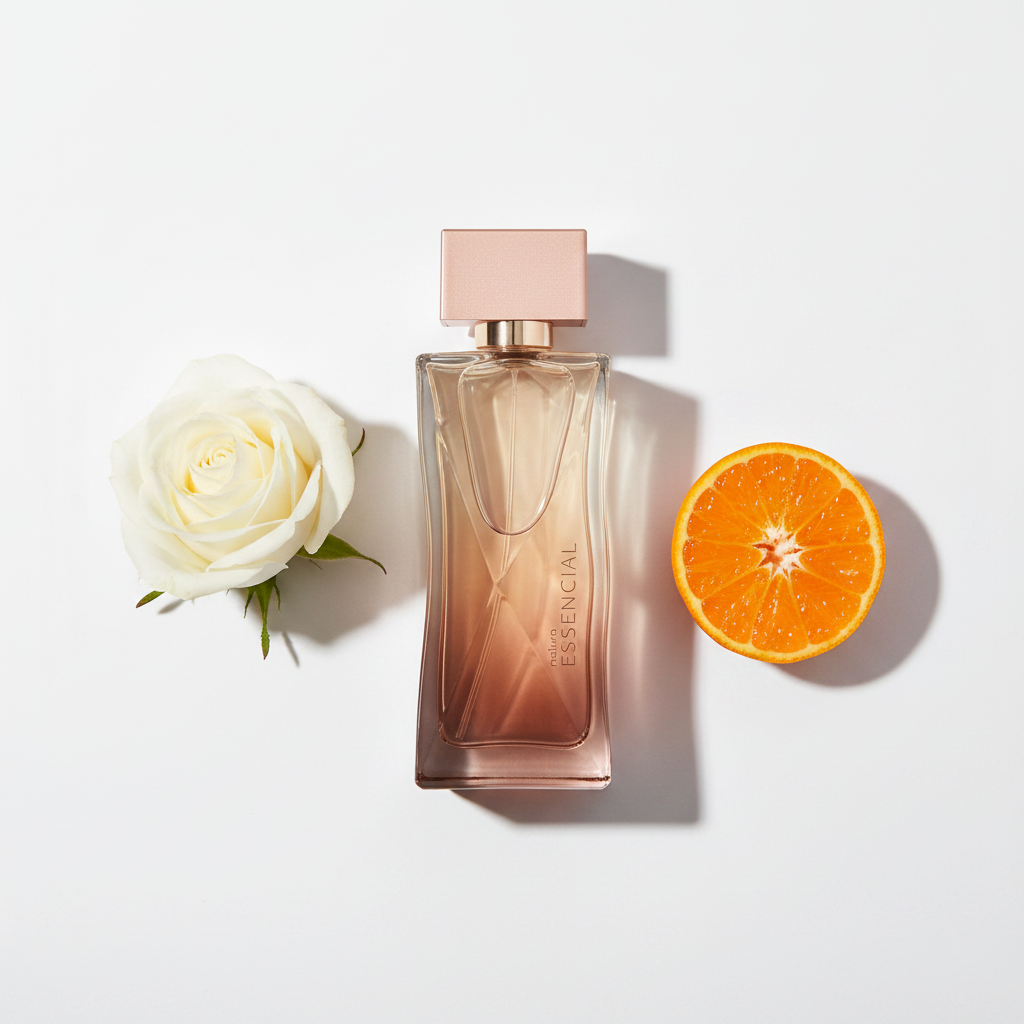 Essencial Feminino flat lay rosa