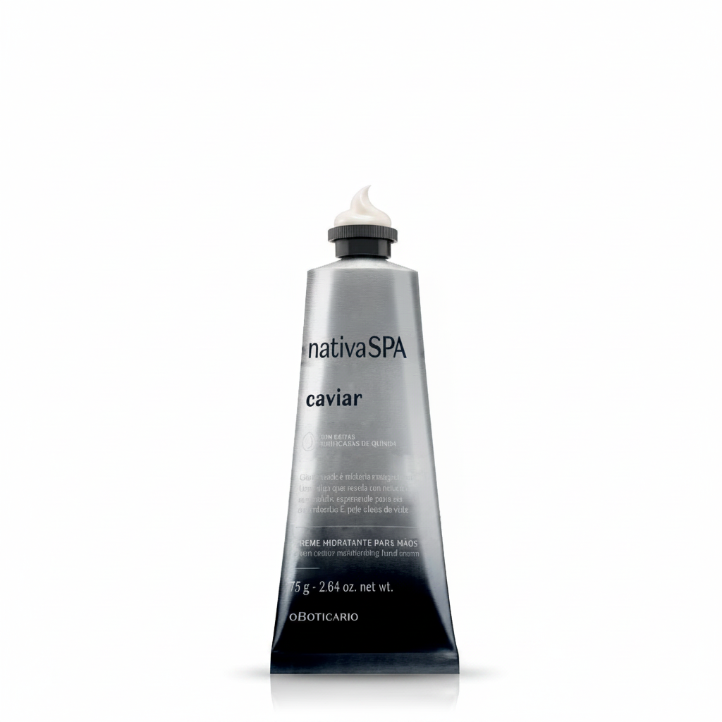 Creme de Mãos Nativa SPA Caviar 75g - fundo branco