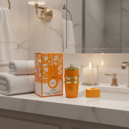 Lattafa Yara Tous Puro Óleo Concentrado 26ml — ambiente pós-banho
