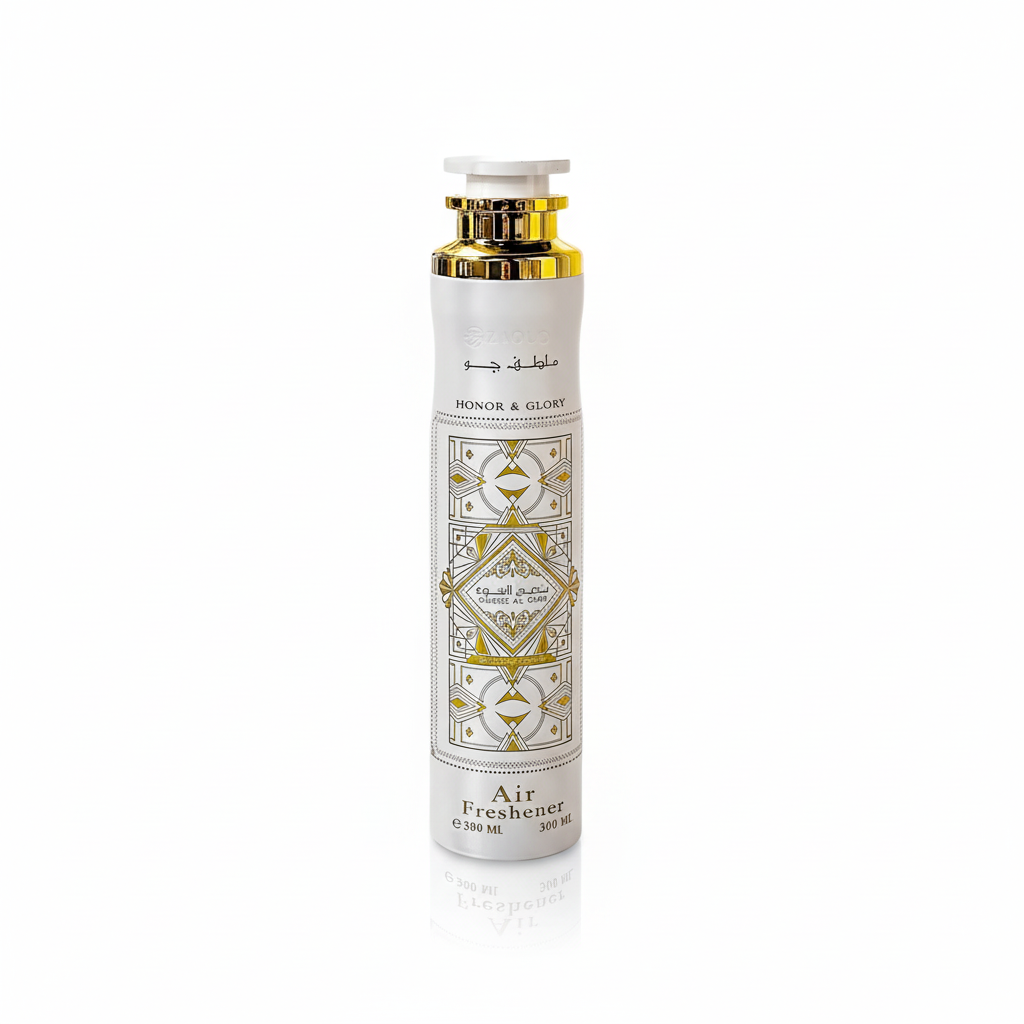 Lattafa Badee Al Oud Honor And Glory Air Freshener 300ml - Vue frontale avec fond blanc