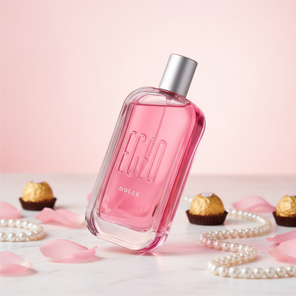 Egeo Dolce O Boticário – degradê rosa editorial