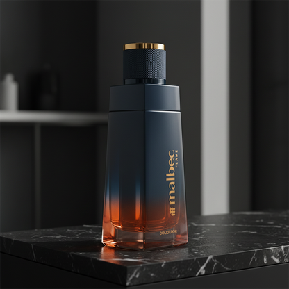 Malbec Flame em mármore preto texturizado