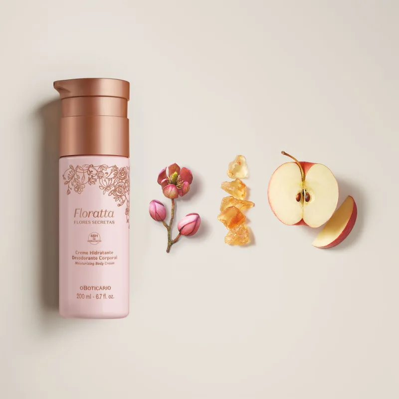 Floratta Flores Secretas Corps Déodorant Crème Hydratante, 200 ml