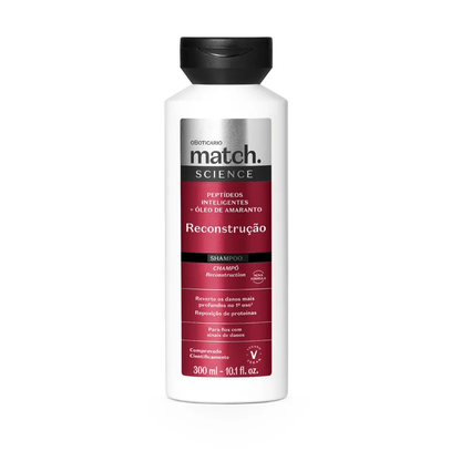 Shampoo Match Science Reconstrução 300ml