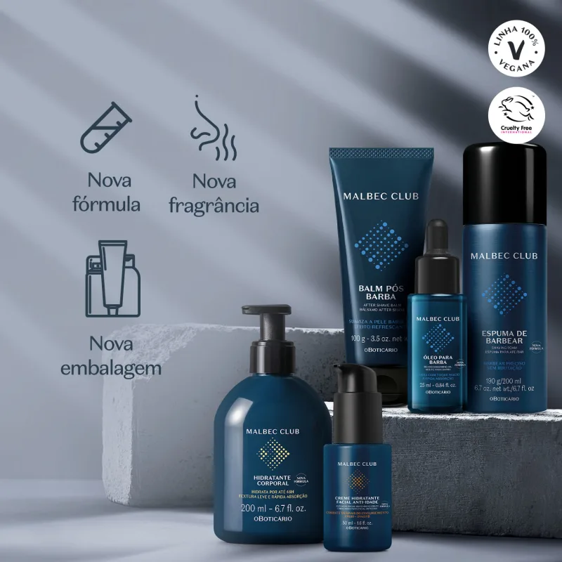 Creme Hidratante Facial Anti-Idade Malbec Club 50ml