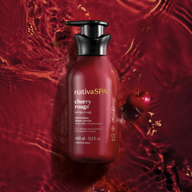 Loção Corporal Aveludada Nativa Spa Cereja Rouge 400ml