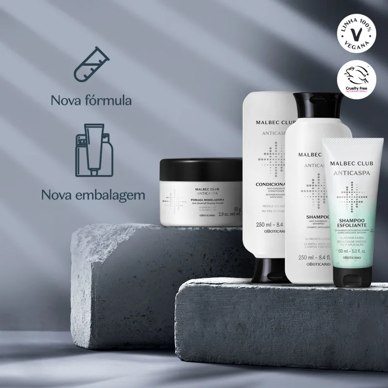 Malbec Club Shampoo Esfoliante Anticaspa 150ml