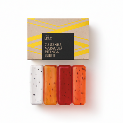 Savon crémeux et exfoliant - EKOS - 4 x 100 g
