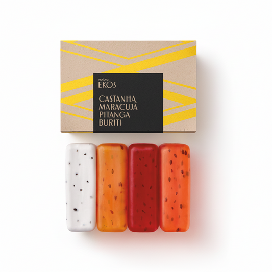 Savon crémeux et exfoliant - EKOS - 4 x 100 g