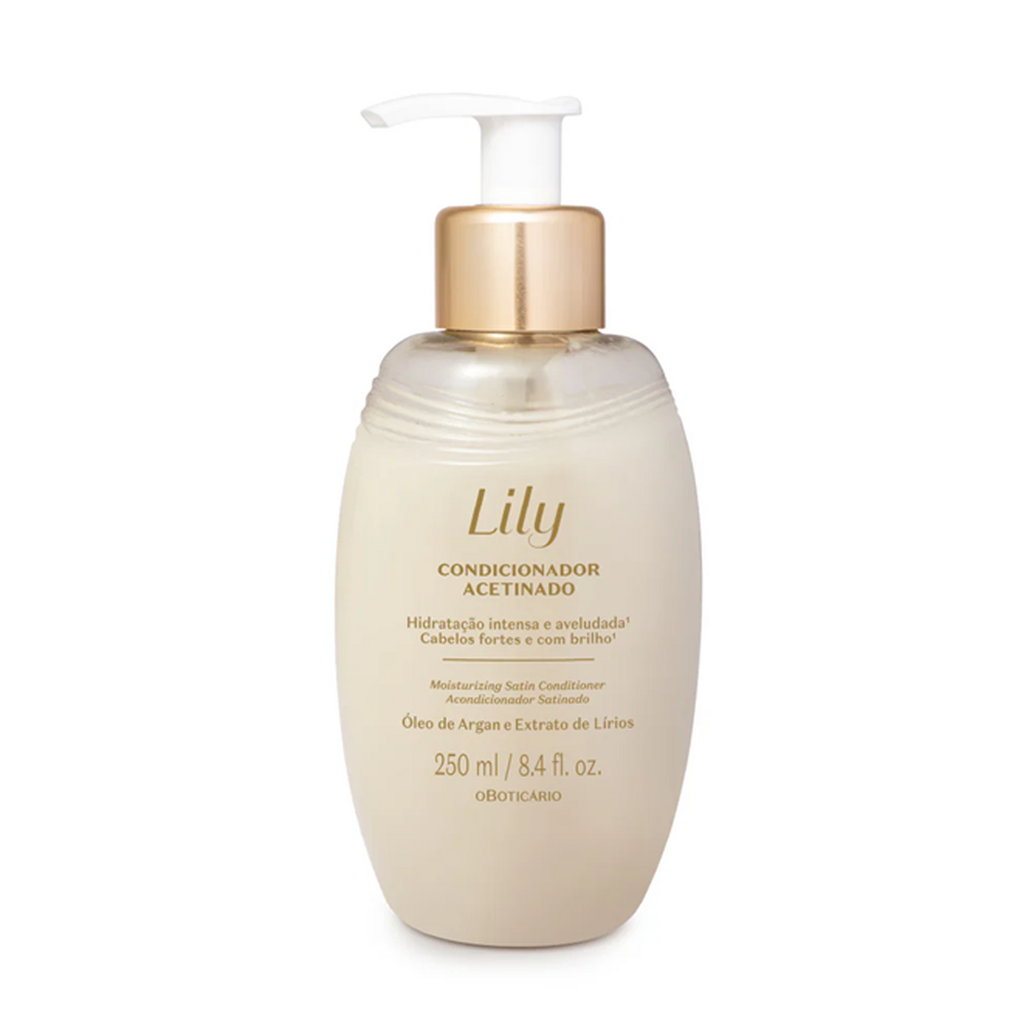 O Boticário Condicionador Acetinado Lily 250ml | Hidratante e Perfumado