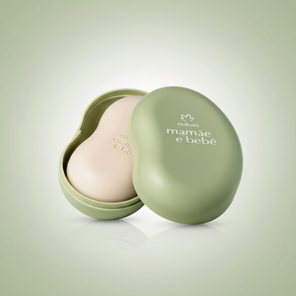 Natura Mamãe e Bebê Sabonete com Saboneteira 100g