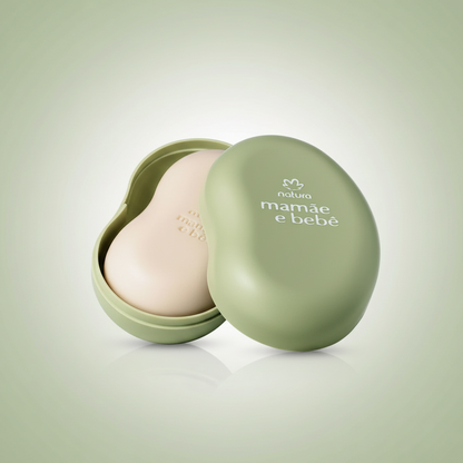 Natura Mamãe e Bebê Sabonete com Saboneteira 100g