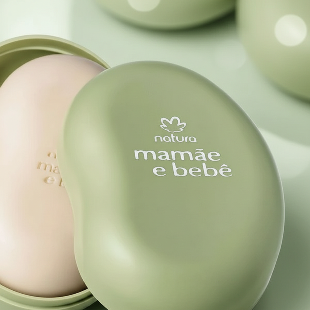 Natura Mamãe e Bebê Sabonete com Saboneteira 100g