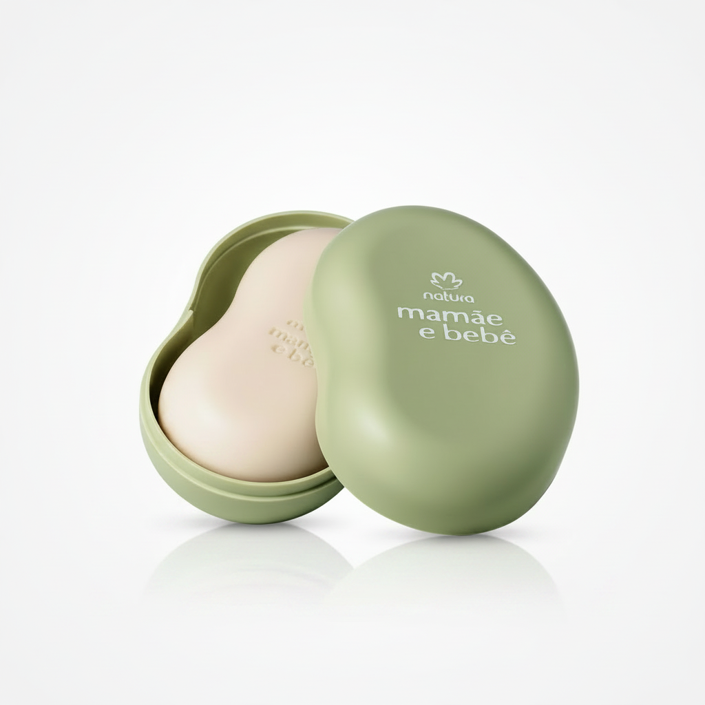 Natura Mamãe e Bebê Sabonete com Saboneteira 100g