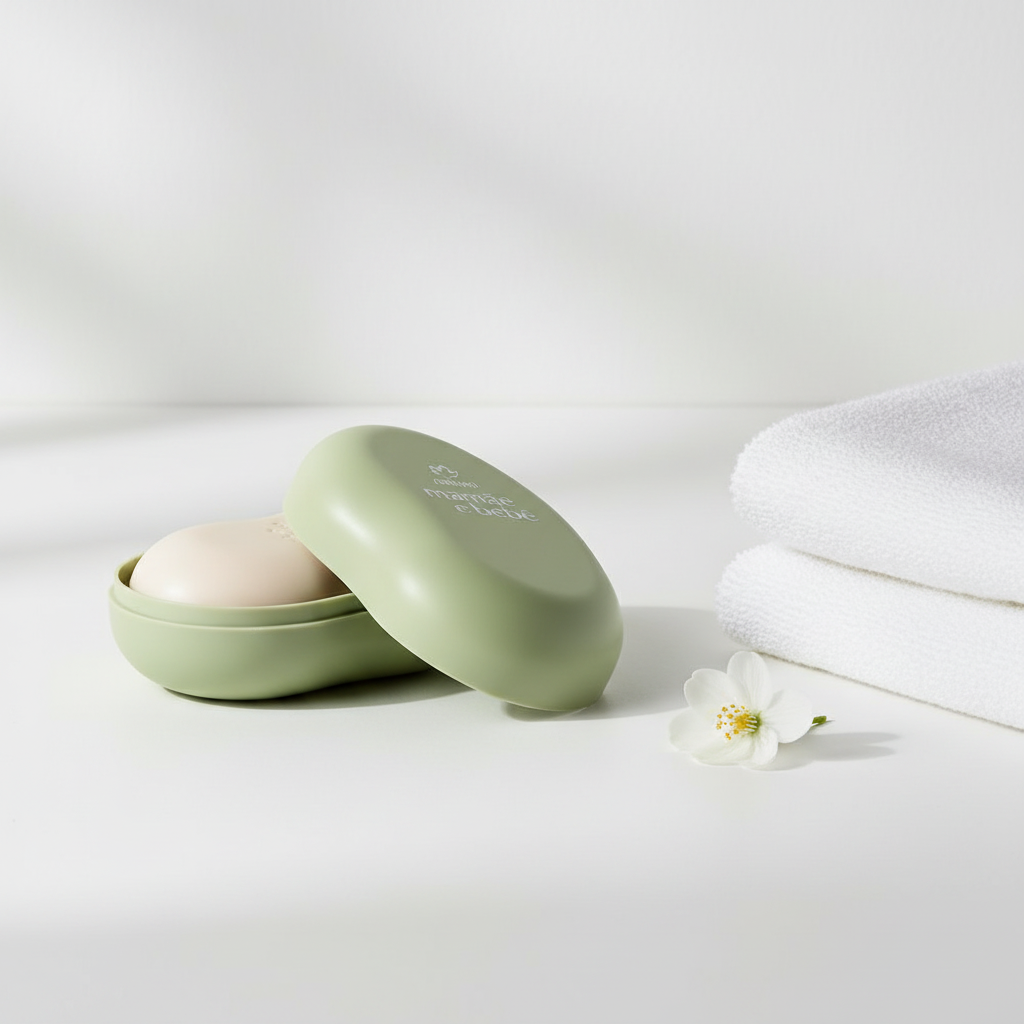 Natura Mamãe e Bebê Sabonete com Saboneteira 100g