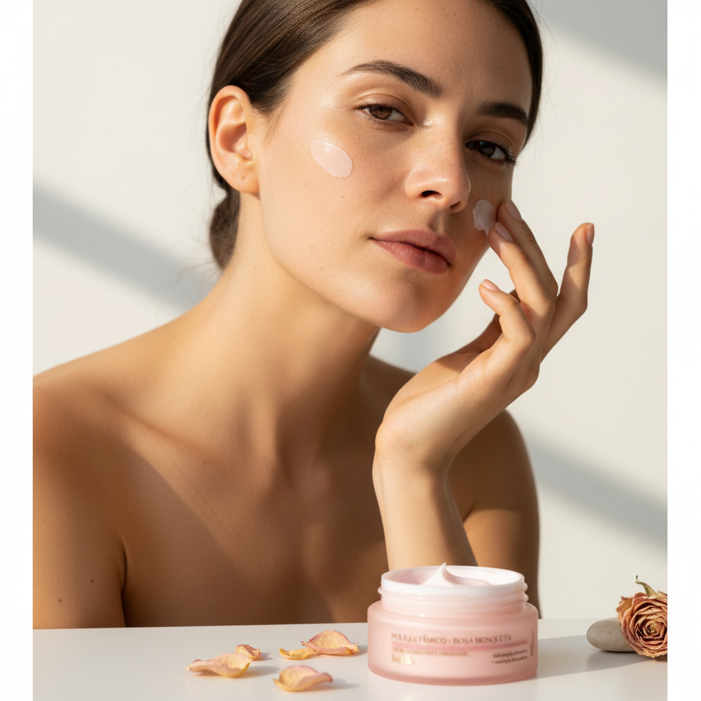 Creme Hidratante Firmador Poliglutâmico + Rosa Mosqueta Botik, 50g