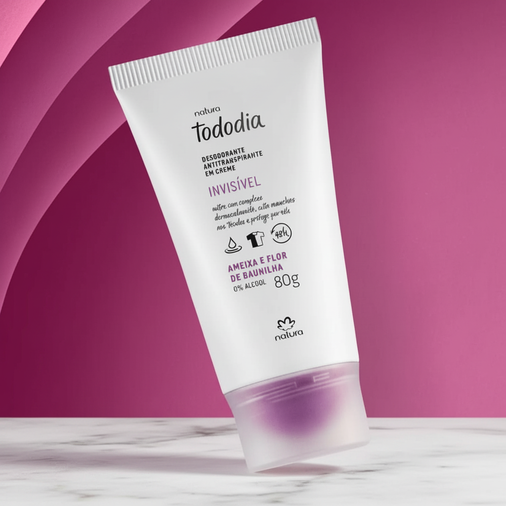 Desodorante Antitranspirante em Creme Natura TodoDia Ameixa e Flor de Baunilha 80g