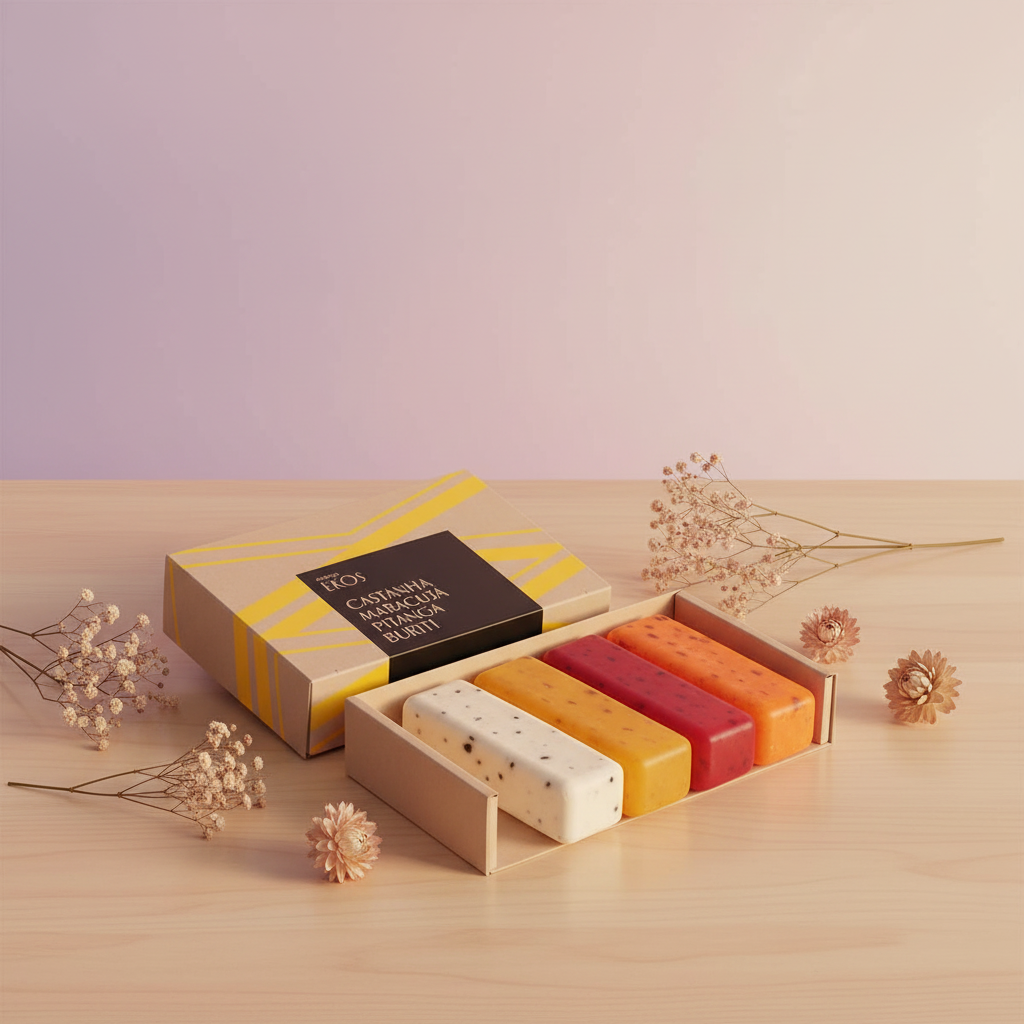 Kit Sabonetes Esfoliantes EKOS Sortidos Natura | 4 Barras 400g