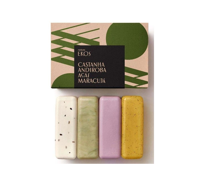 Sabonetes em Barra Cremosos e Esfoliantes Ekos: 4x100g