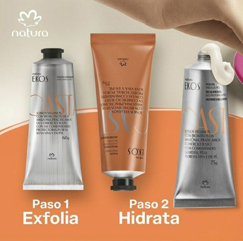 Creme de pé castanha - EKOS - 75G